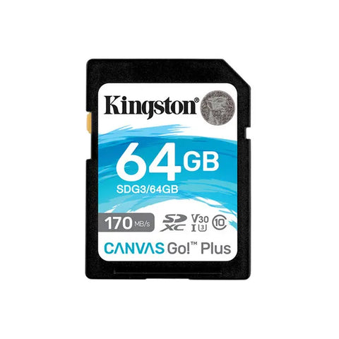 Kingston Canvas Go Plus SD Cards - Full Size