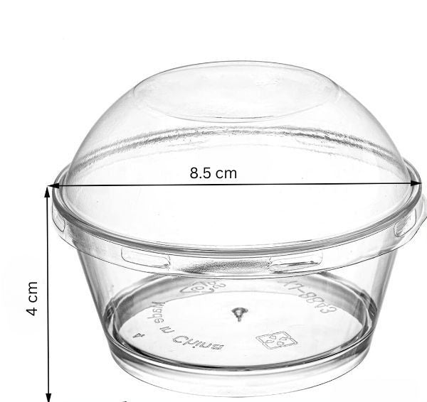 Acrylic Dessert Cups - 100 pack - Wide