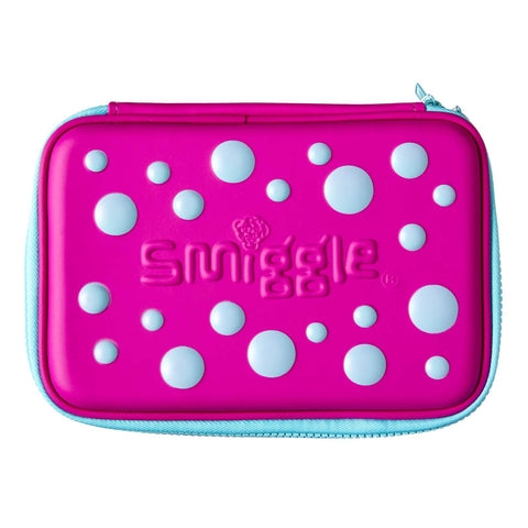 Smiggle Spot Double Up Hard Top Pencil Case - Purple