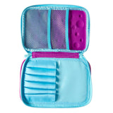 Smiggle Spot Double Up Hard Top Pencil Case - Purple