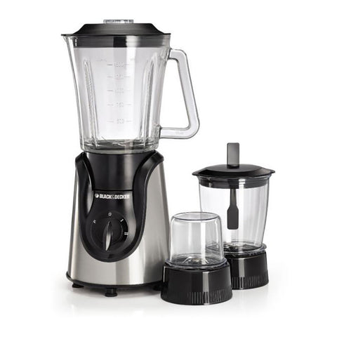 Black+Decker Glass Blender + Grinder + Mincer Chopper