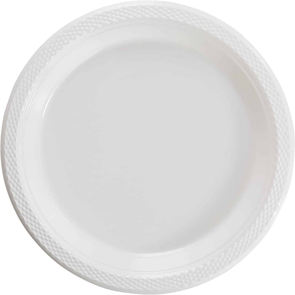 9in Plastic Plates - 10 pcs Set