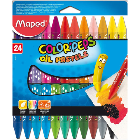 Maped Color Peps Oil Pastels 24 Colors