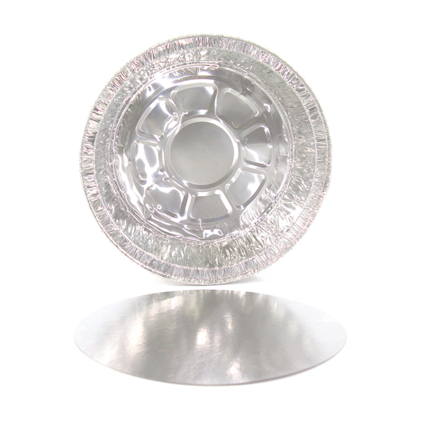 Target Pack Oval Aluminium Foil Container with Lid - 650ml - 10pcs