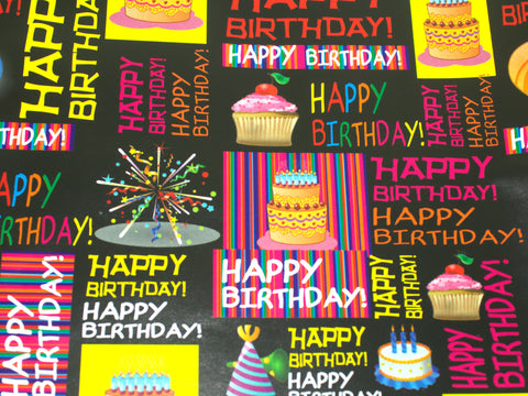 Wrapping Paper - Birthday Design - 12 Sheets – Pettah Online