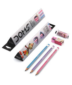 DOMS Zoom Ultimate Dark Triangle Pencils - 12pcs